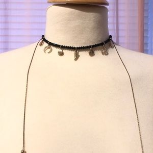 GoldTone Beaded choker Necklace